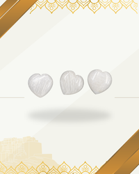 Scolecite Heart Cabochon Gemstone (15mm)