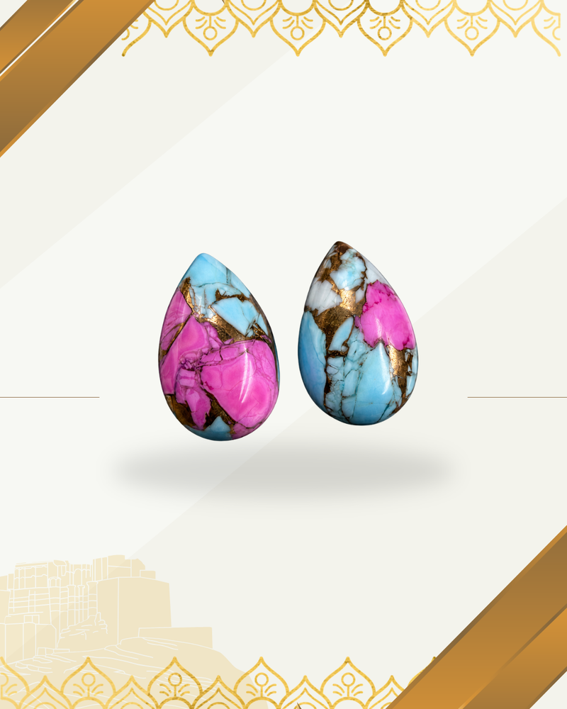 Cotton Candy Turquoise Shapes