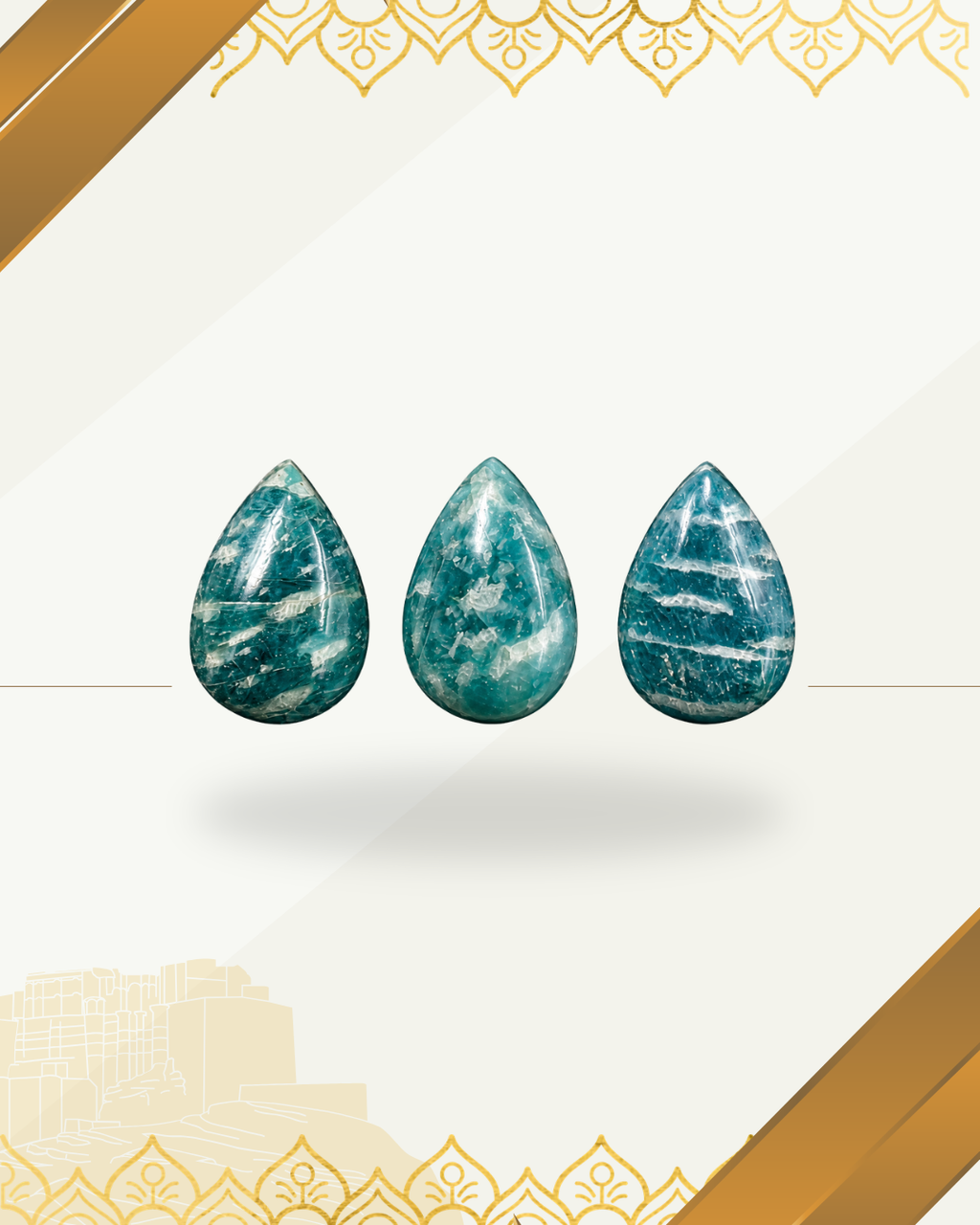 Amazonite pear shape