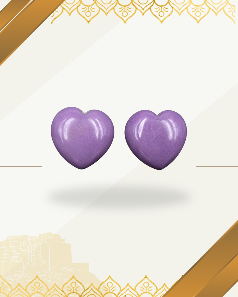 Phosphosiderite Heart Cabochon Gemstone (10mm)