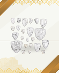 Howlite shield/fancy shape Cabochon