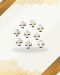 Natural Iridescent White Mother-of-Pearl Cross