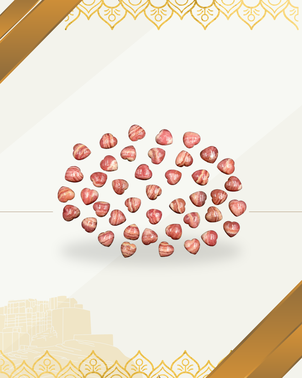 Rhodochrosite 10 mm Heart Shaped