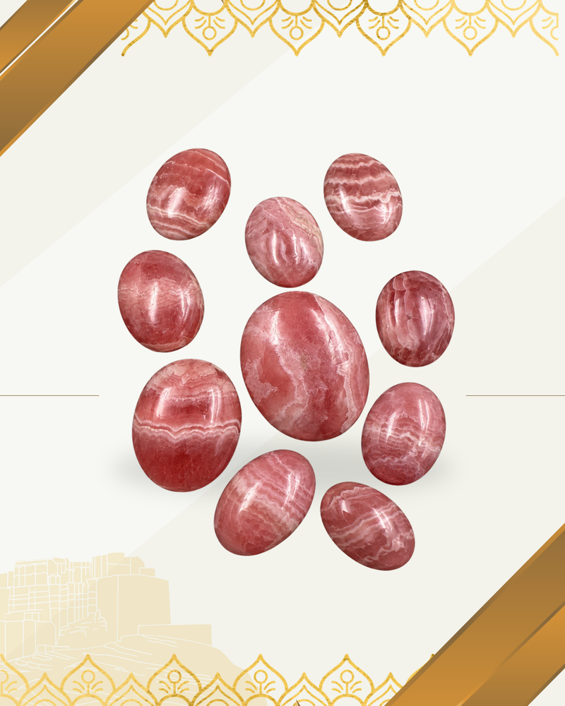 Rhodochrosite 17.50 by 23 mm oval Shaped
