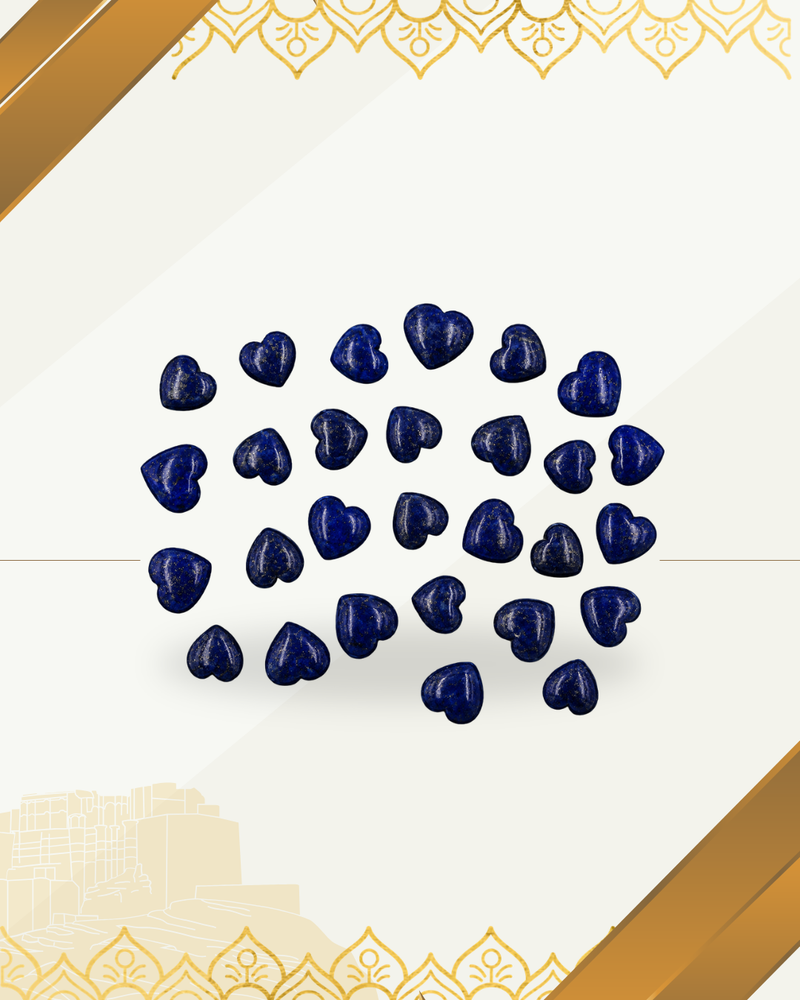 Lapis Lazuli Heart shape Cabochon for jewelry