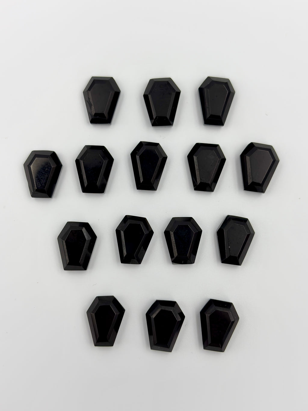 Black Onyx Gemstone AAA+ Quality Handmade Coffin Shape For Jewelry Making
