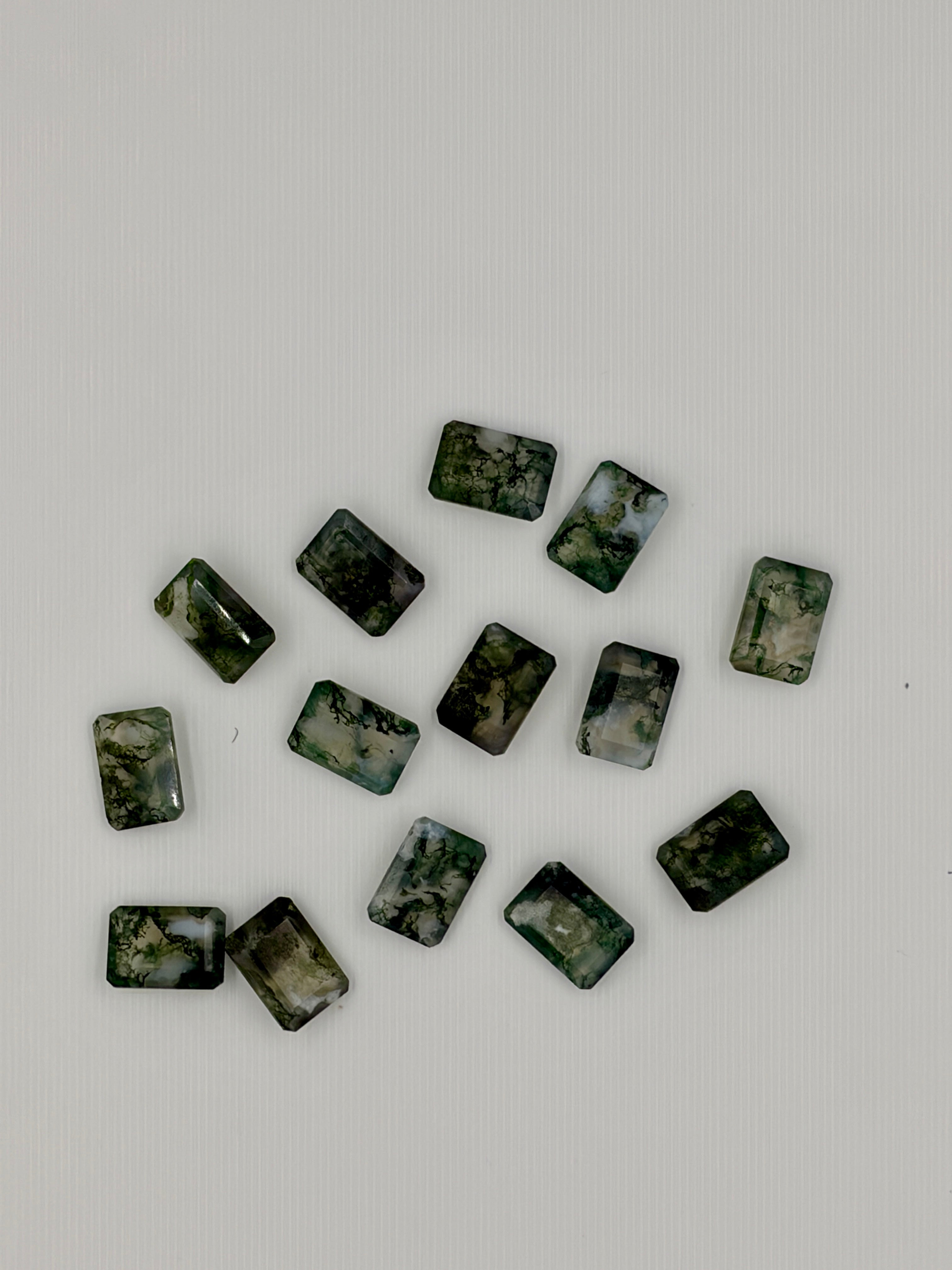 Natural Moss Agate Gemstone AAA+ Quality Handmade Cushion Shape Agate For Jewelry Making