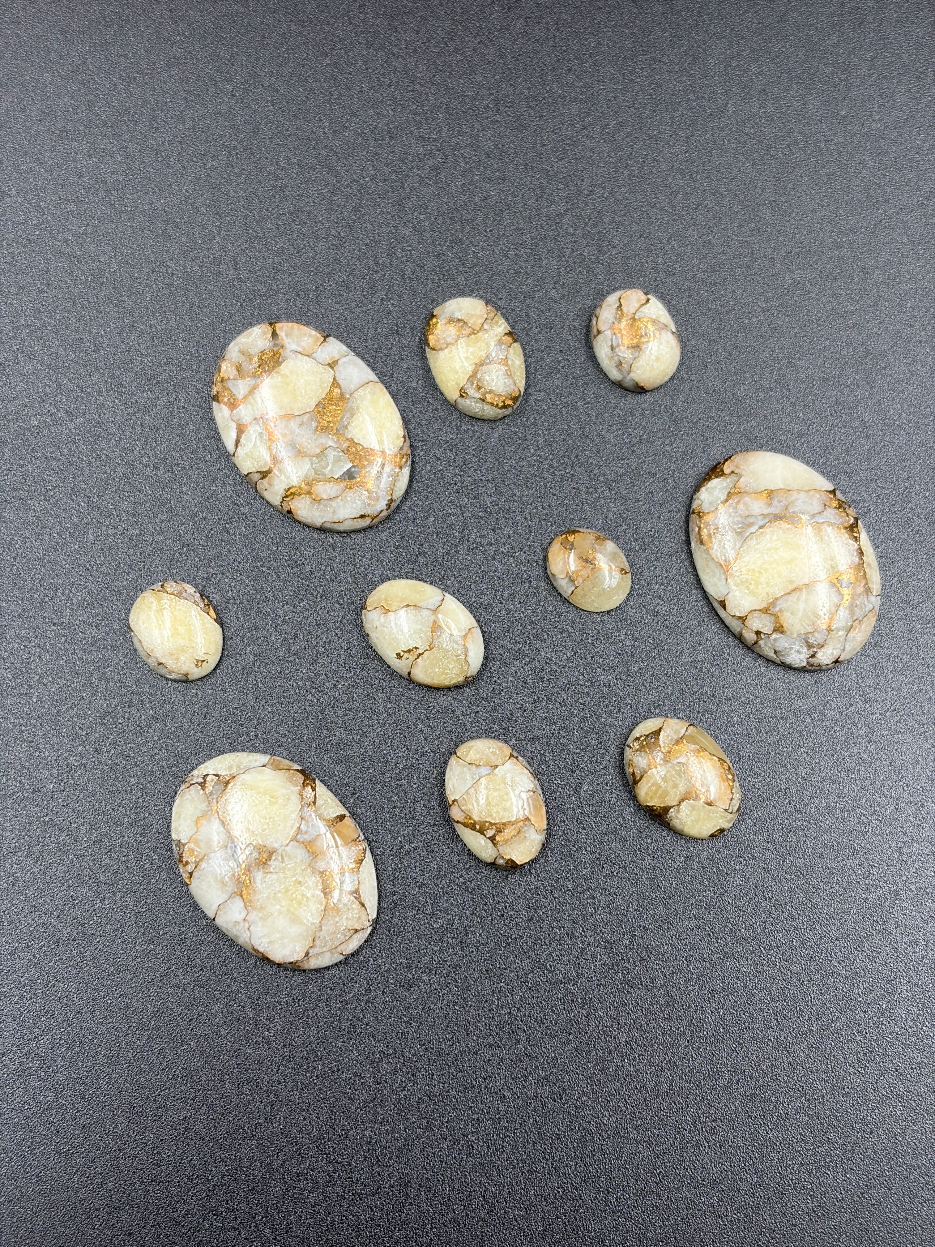 Mohave copper calcite Gemstone AAA+ Quality Handmade Oval Shape For Jewelry Making