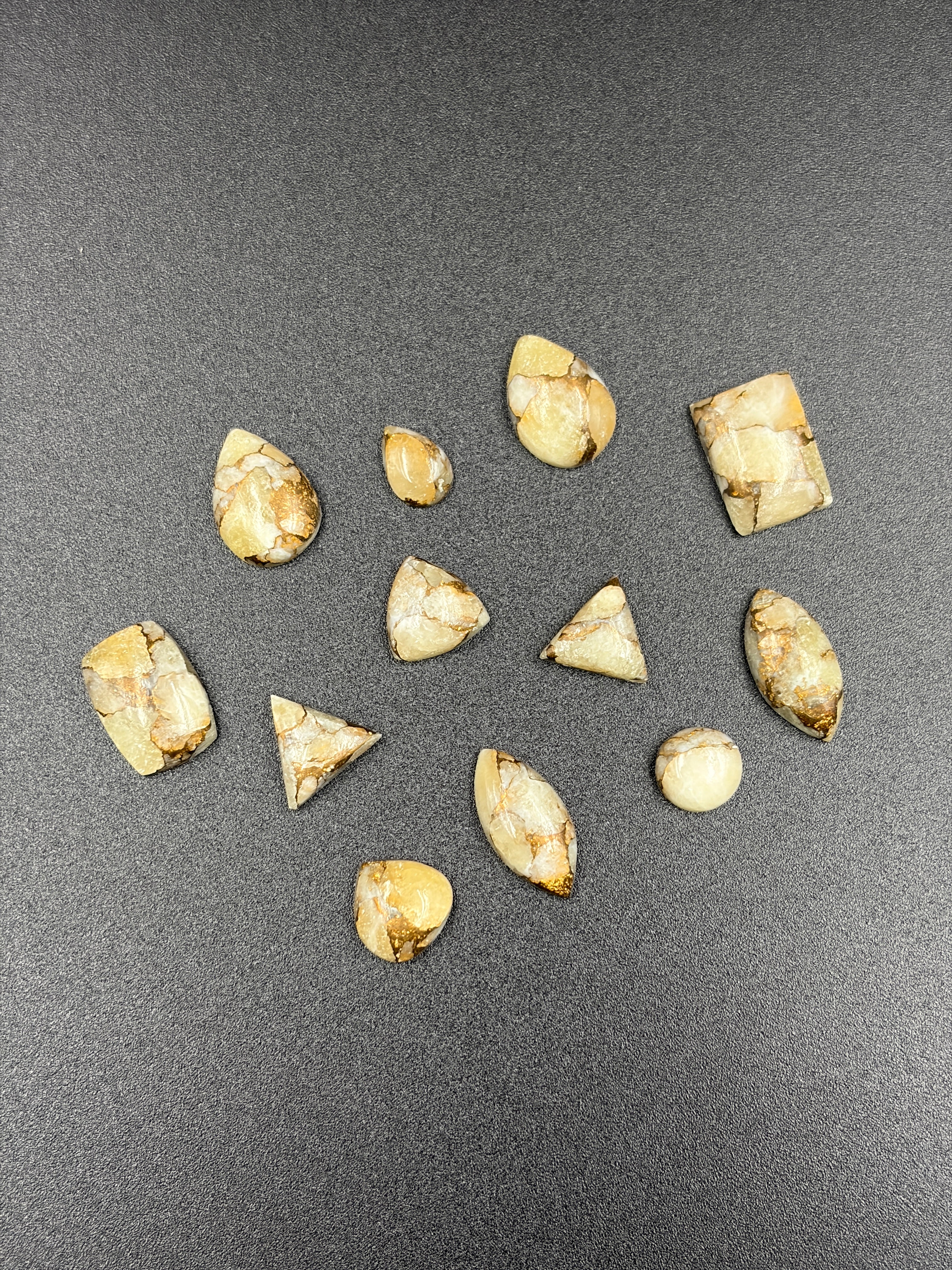 Mohave copper calcite Gemstone AAA+ Quality Handmade Fancy Shapes lot For Jewelry Making