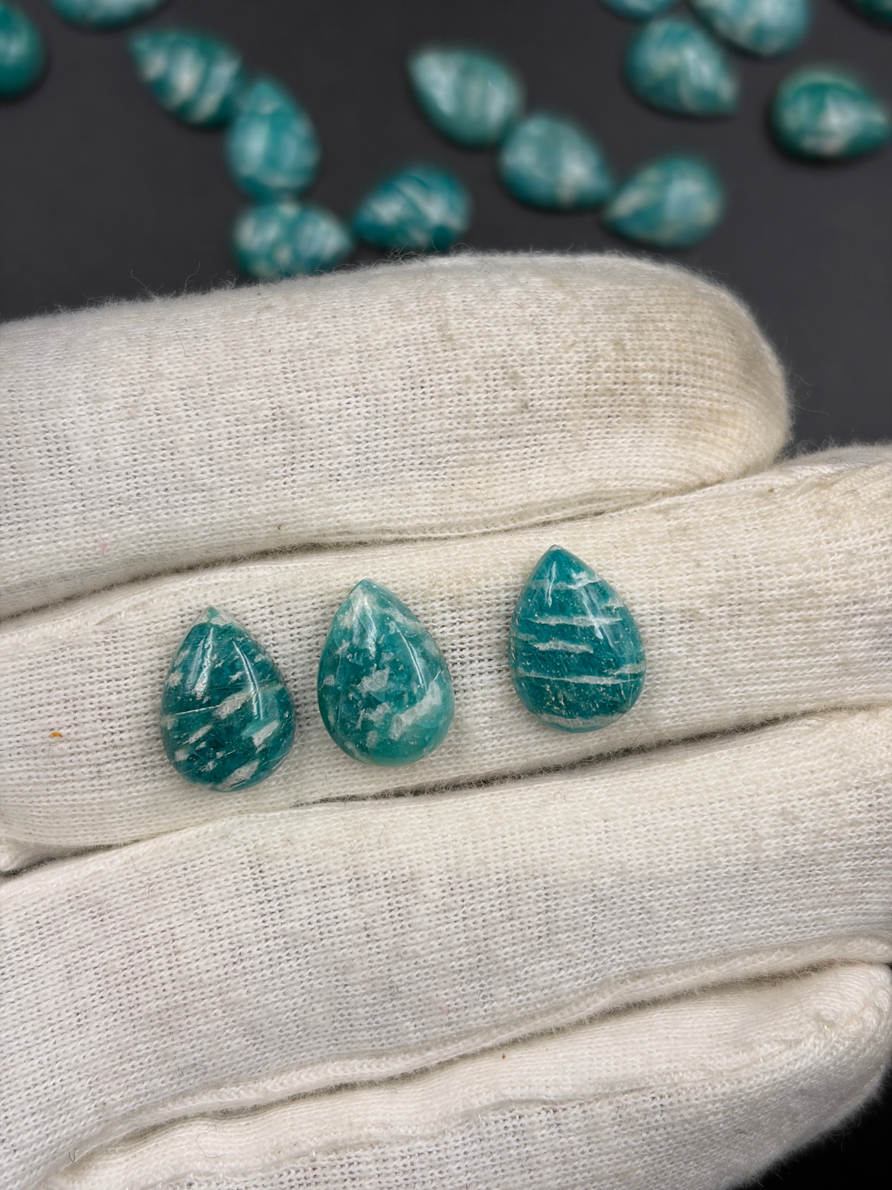 Amazonite pear shape