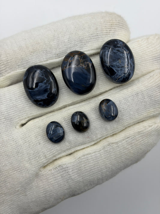 Pietersite Oval Cabochon Gemstone for Jewelry Making