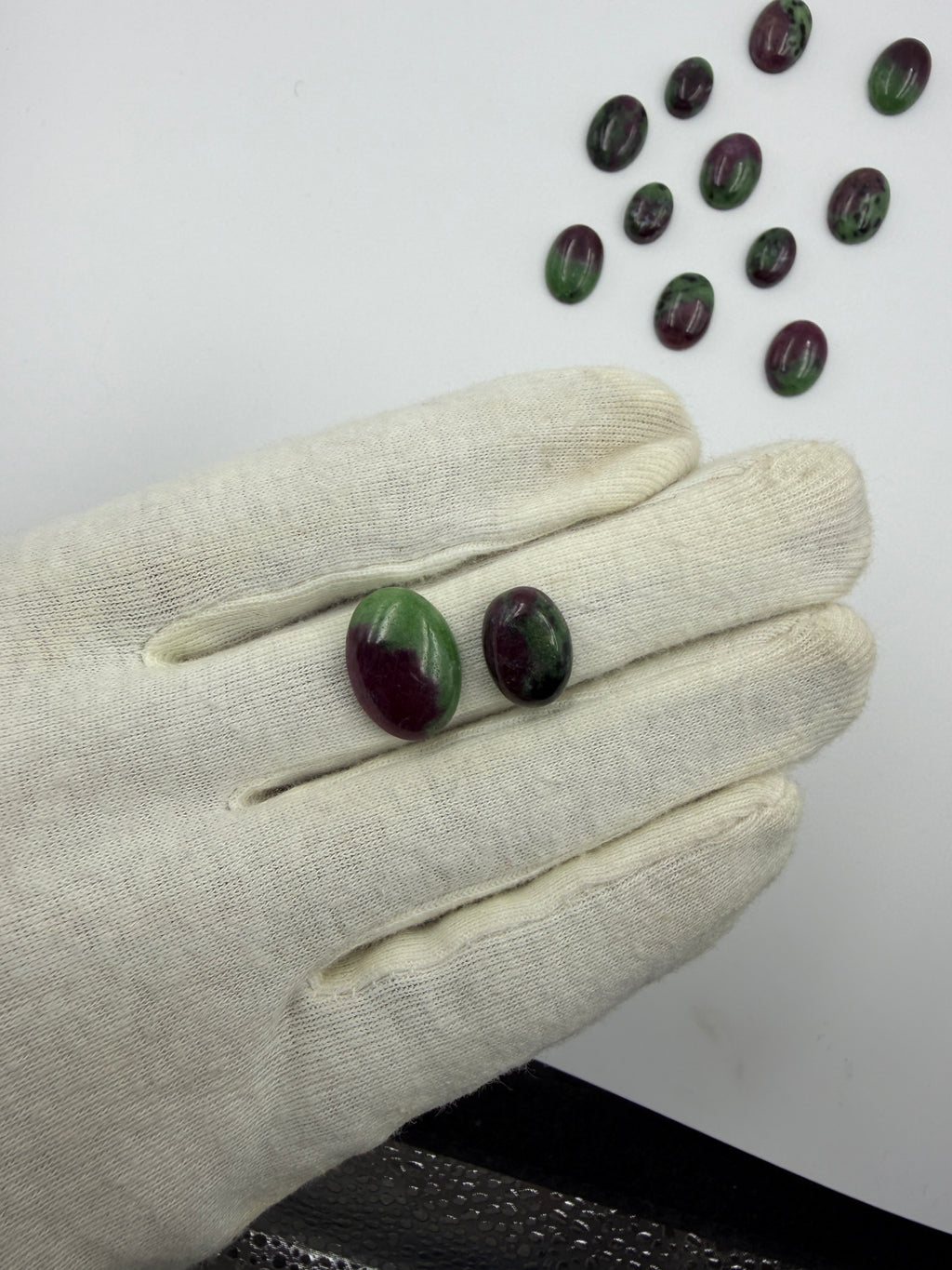 Natural Ruby zoisite Cabochon Oval shaped: Gemstone for Jewelry Making