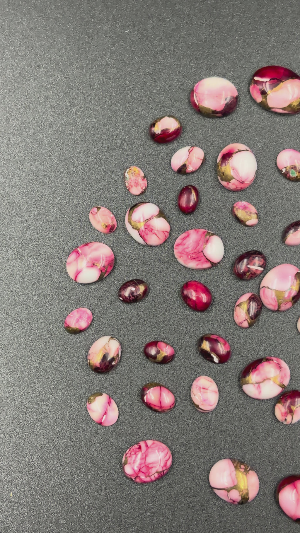 Mohave dahlia rose pink Gemstone AAA+ Quality Handmade Oval Shape For Jewelry Making