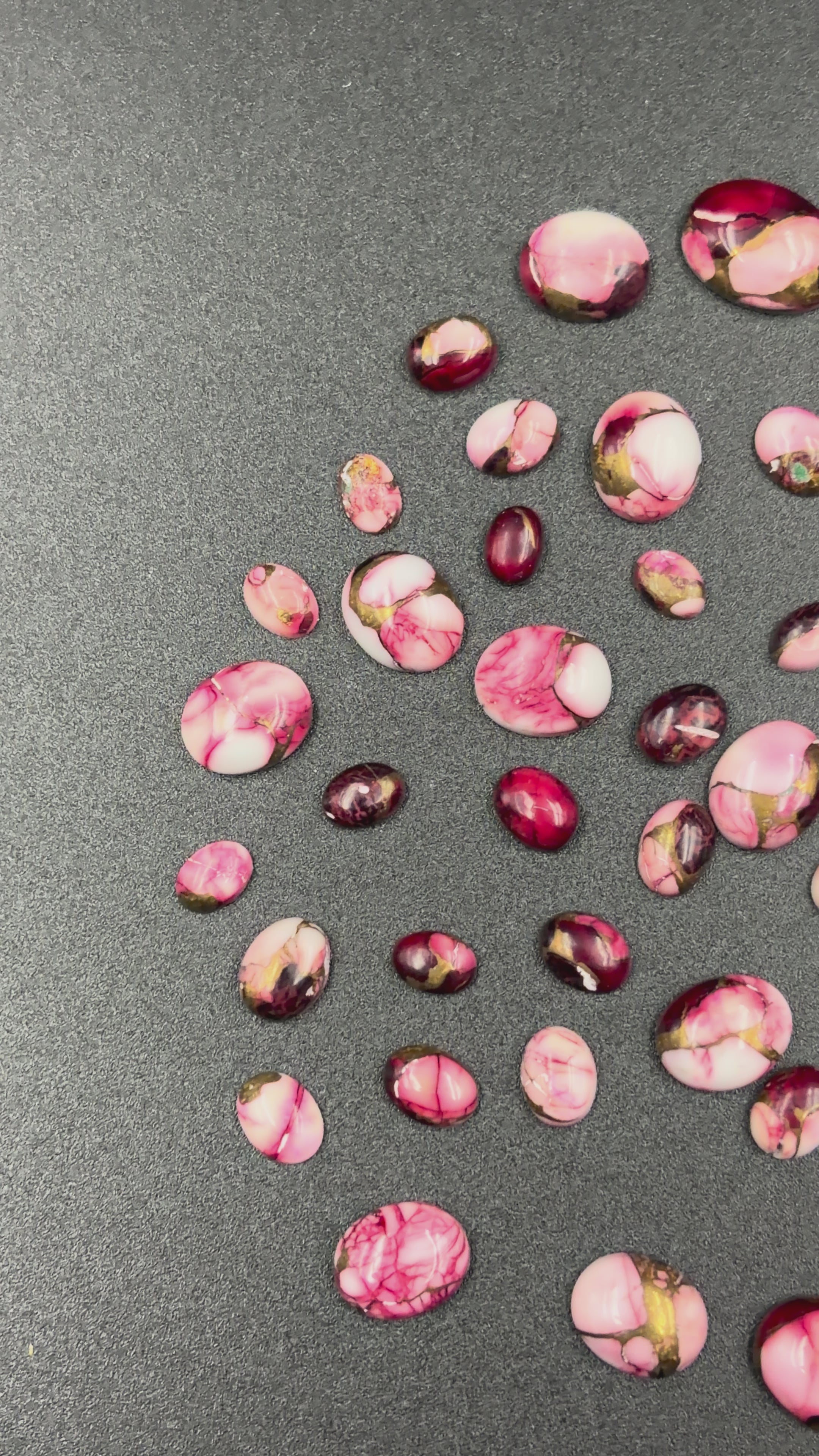 Mohave dahlia rose pink Gemstone AAA+ Quality Handmade Oval Shape For Jewelry Making