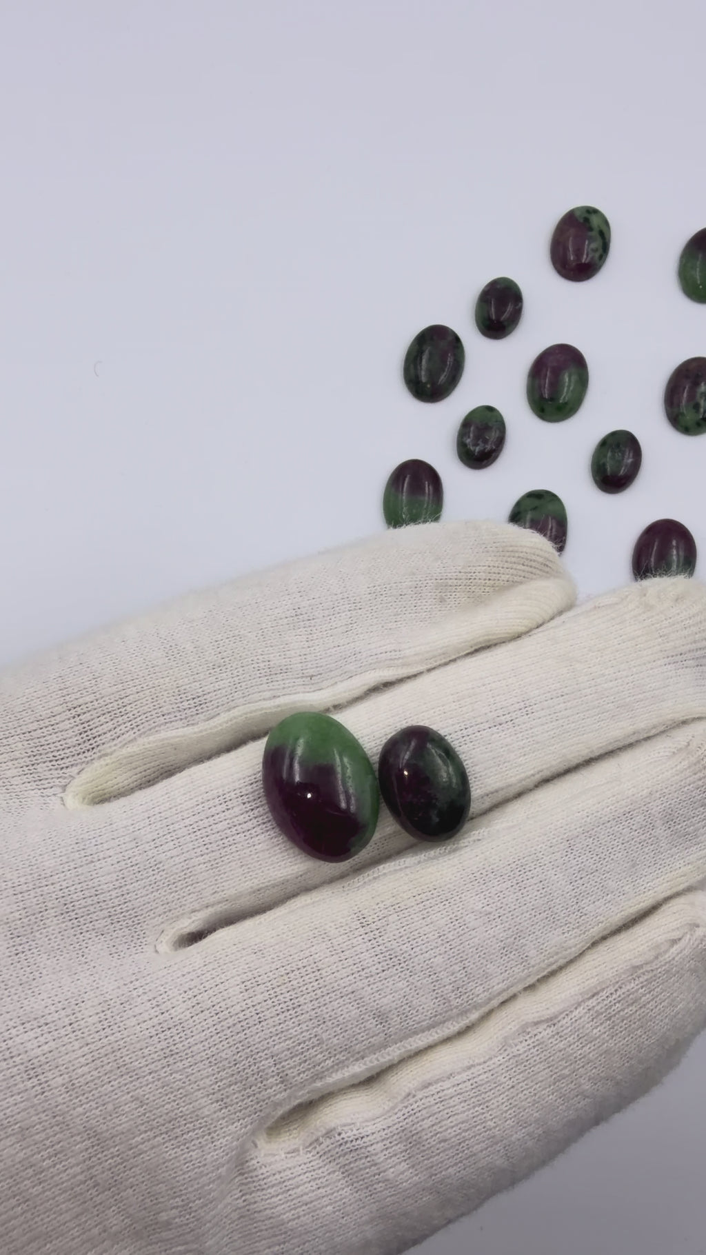 Natural Ruby zoisite Cabochon Oval shaped: Gemstone for Jewelry Making