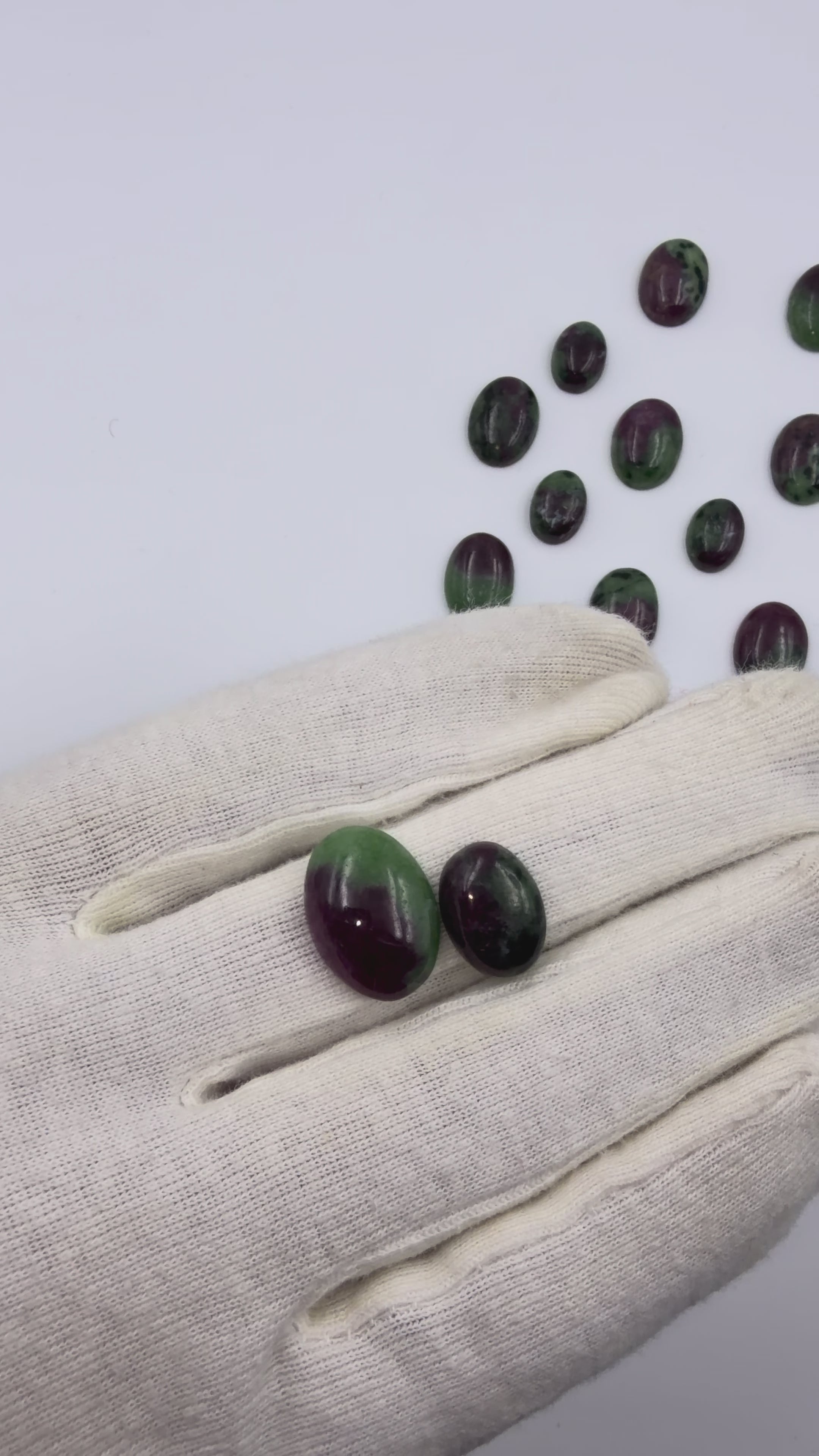 Natural Ruby zoisite Cabochon Oval shaped: Gemstone for Jewelry Making