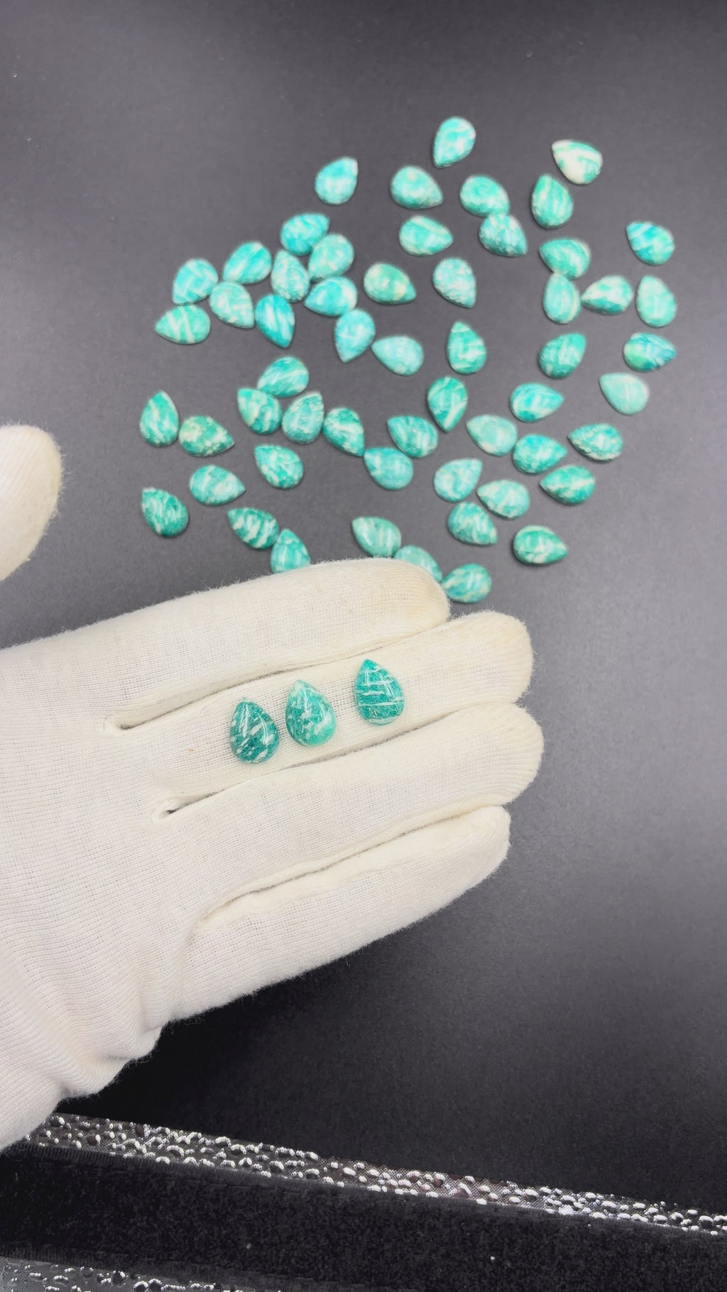 Amazonite pear shape