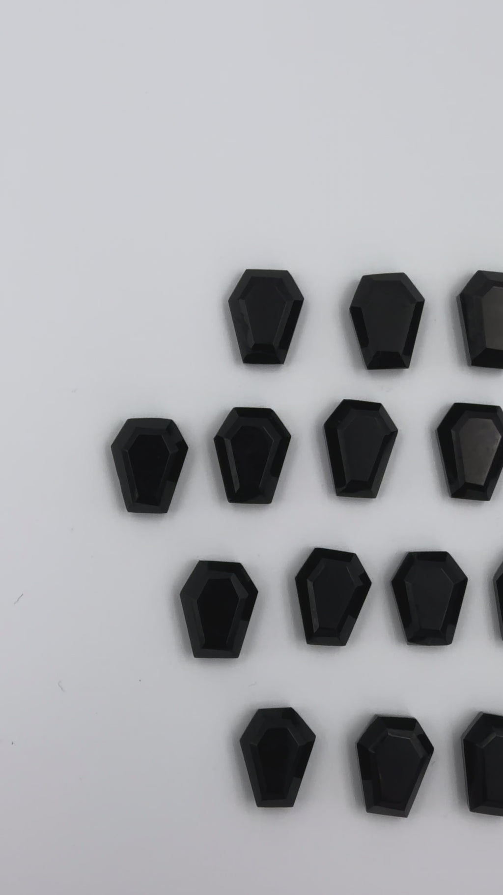 Black Onyx Gemstone AAA+ Quality Handmade Coffin Shape For Jewelry Making