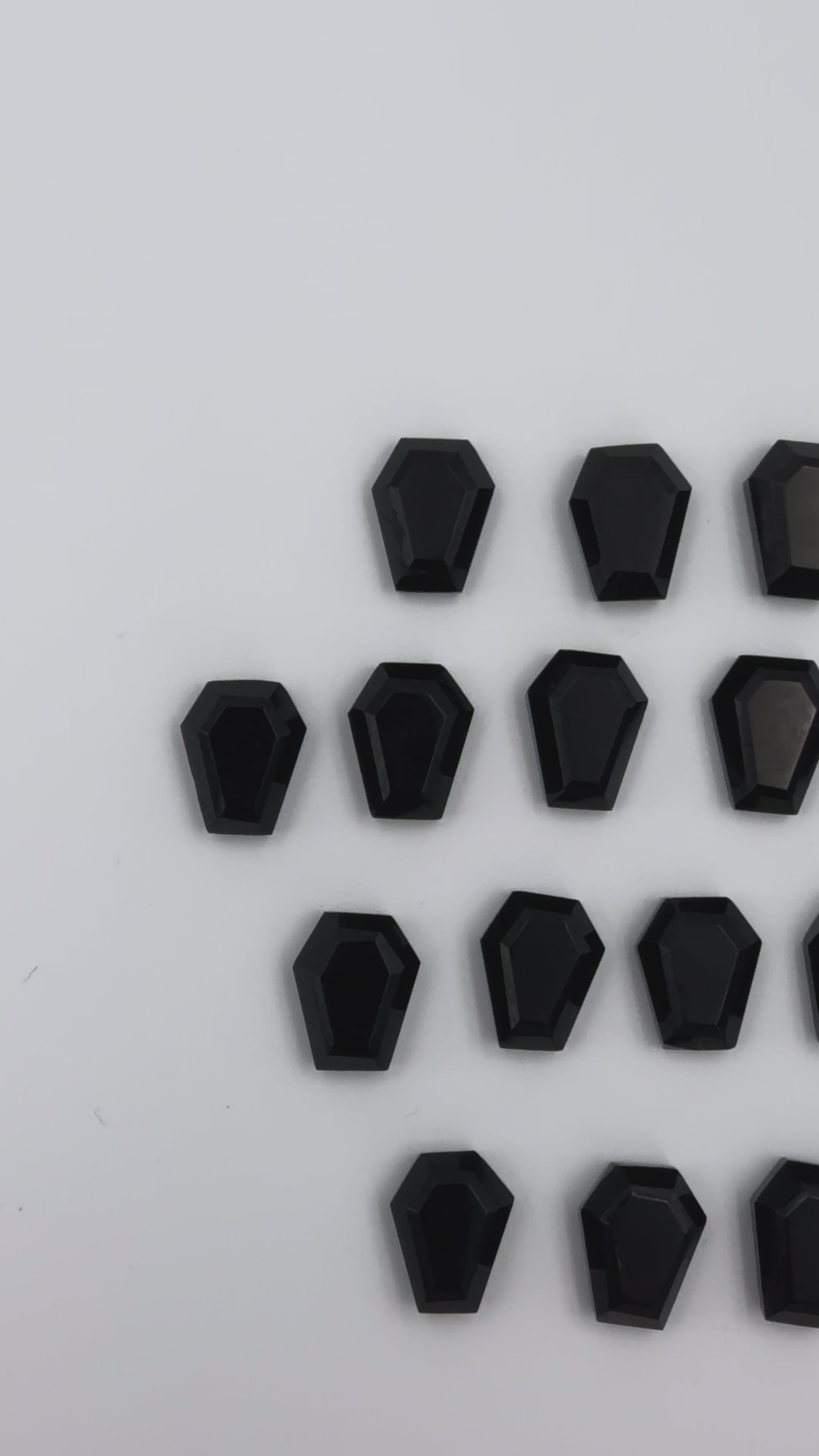 Black Onyx Gemstone AAA+ Quality Handmade Coffin Shape For Jewelry Making