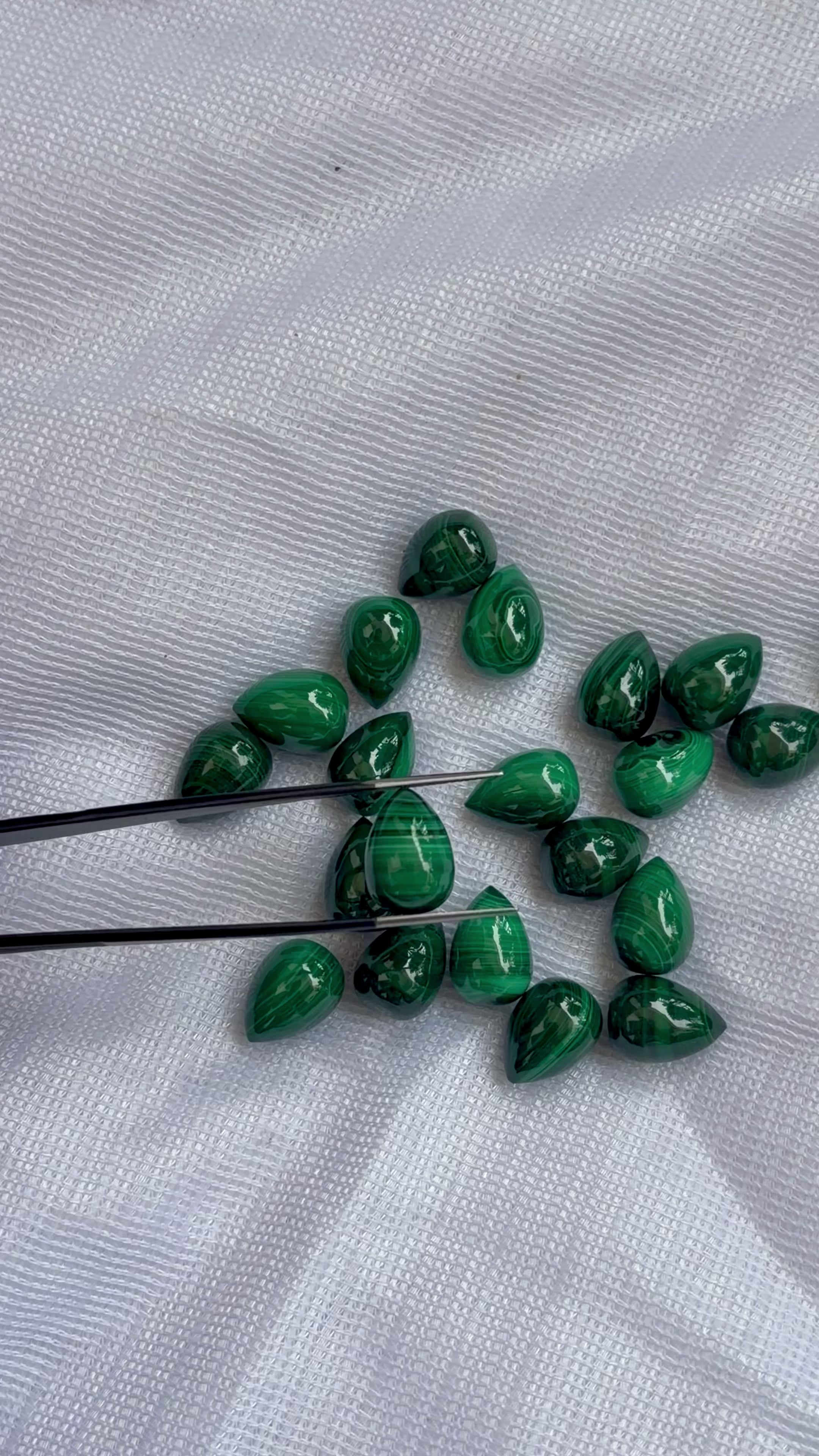 Malachite Stone Drops - Necklace Making, 10x14mm