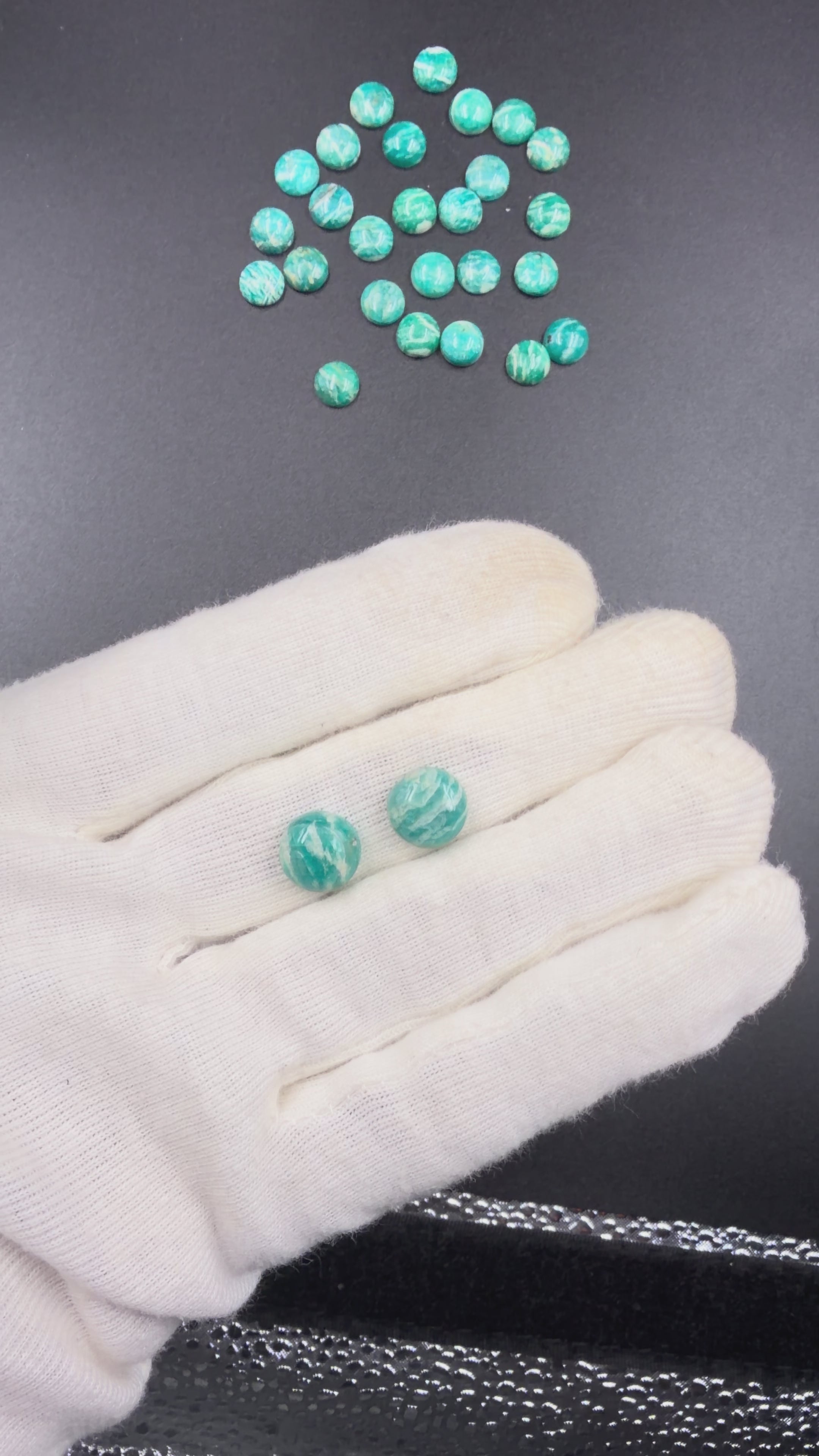 Amazonite oval shape