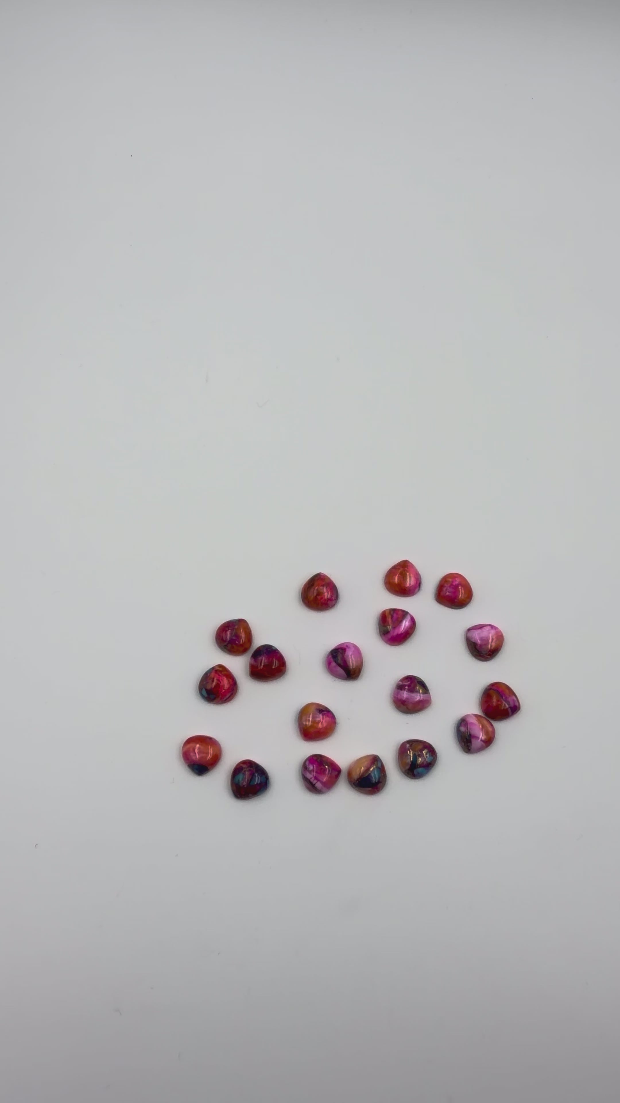 Mohave dahlia turquoise Gemstone AAA+ Quality Handmade Fancy Trillion Shape For Jewelry Making