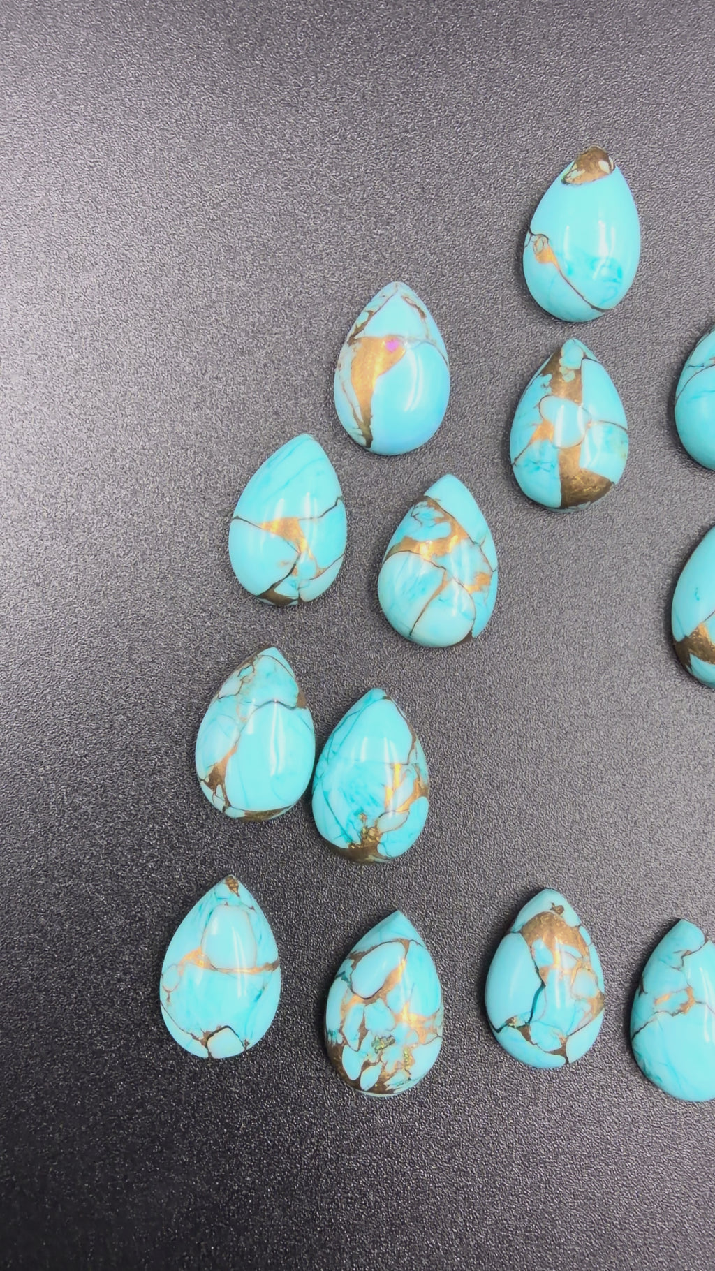 Ice Blue Dahlia Turquoise Shapes