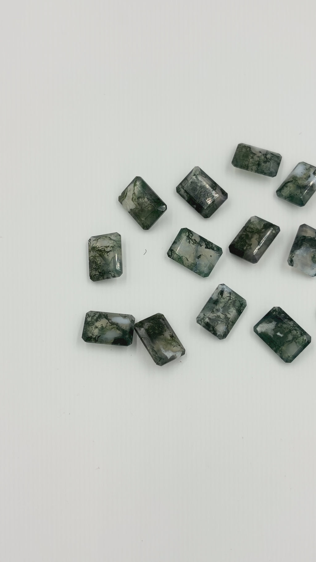 Natural Moss Agate Gemstone AAA+ Quality Handmade Cushion Shape Agate For Jewelry Making