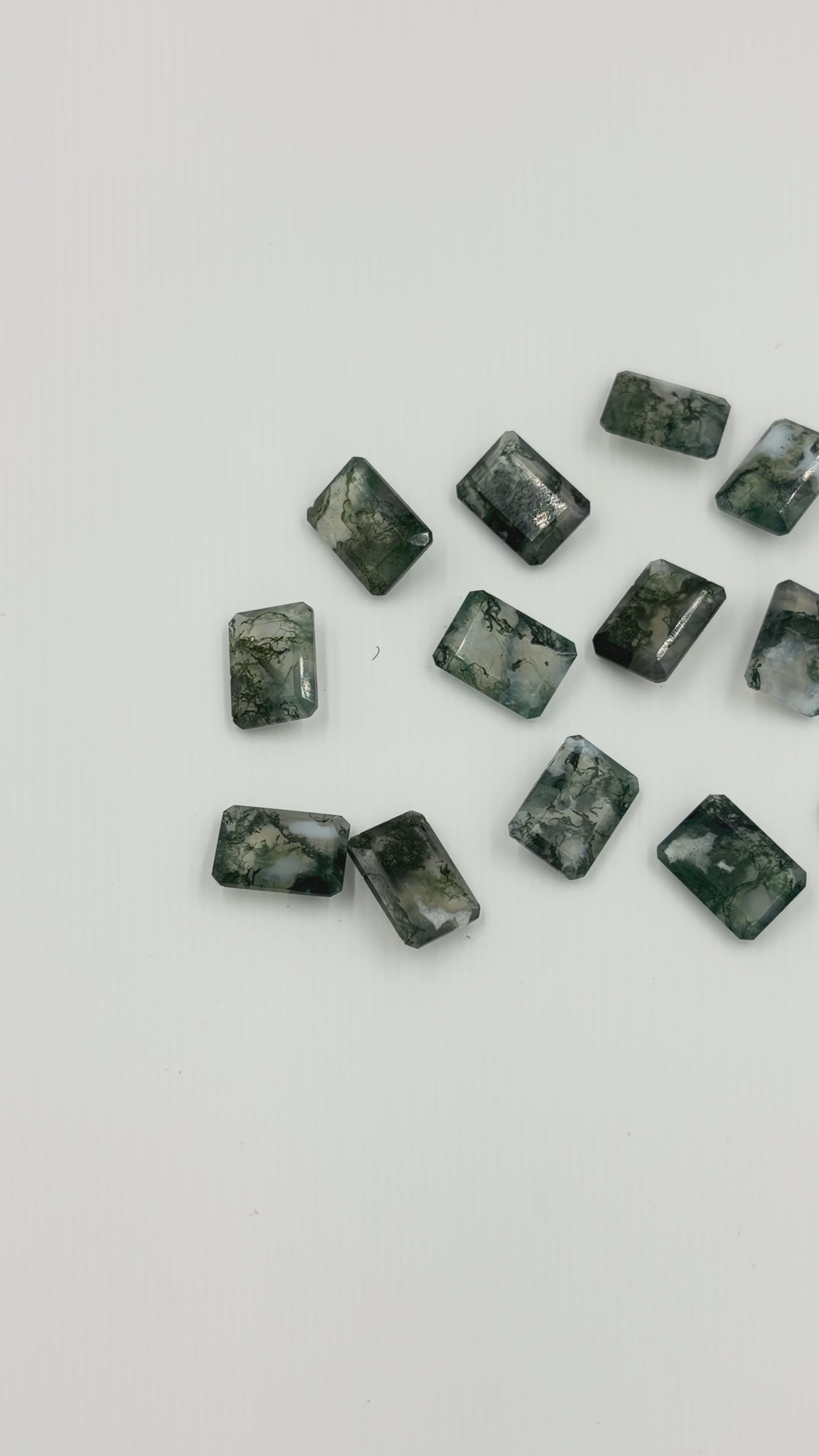 Natural Moss Agate Gemstone AAA+ Quality Handmade Cushion Shape Agate For Jewelry Making