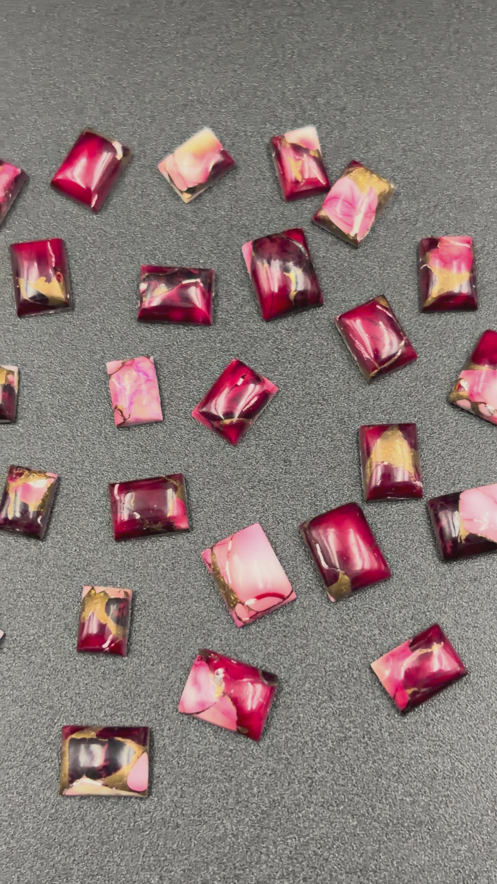 Mohave dahlia rose pink Gemstone AAA+ Quality Handmade Cushion Shape For Jewelry Making