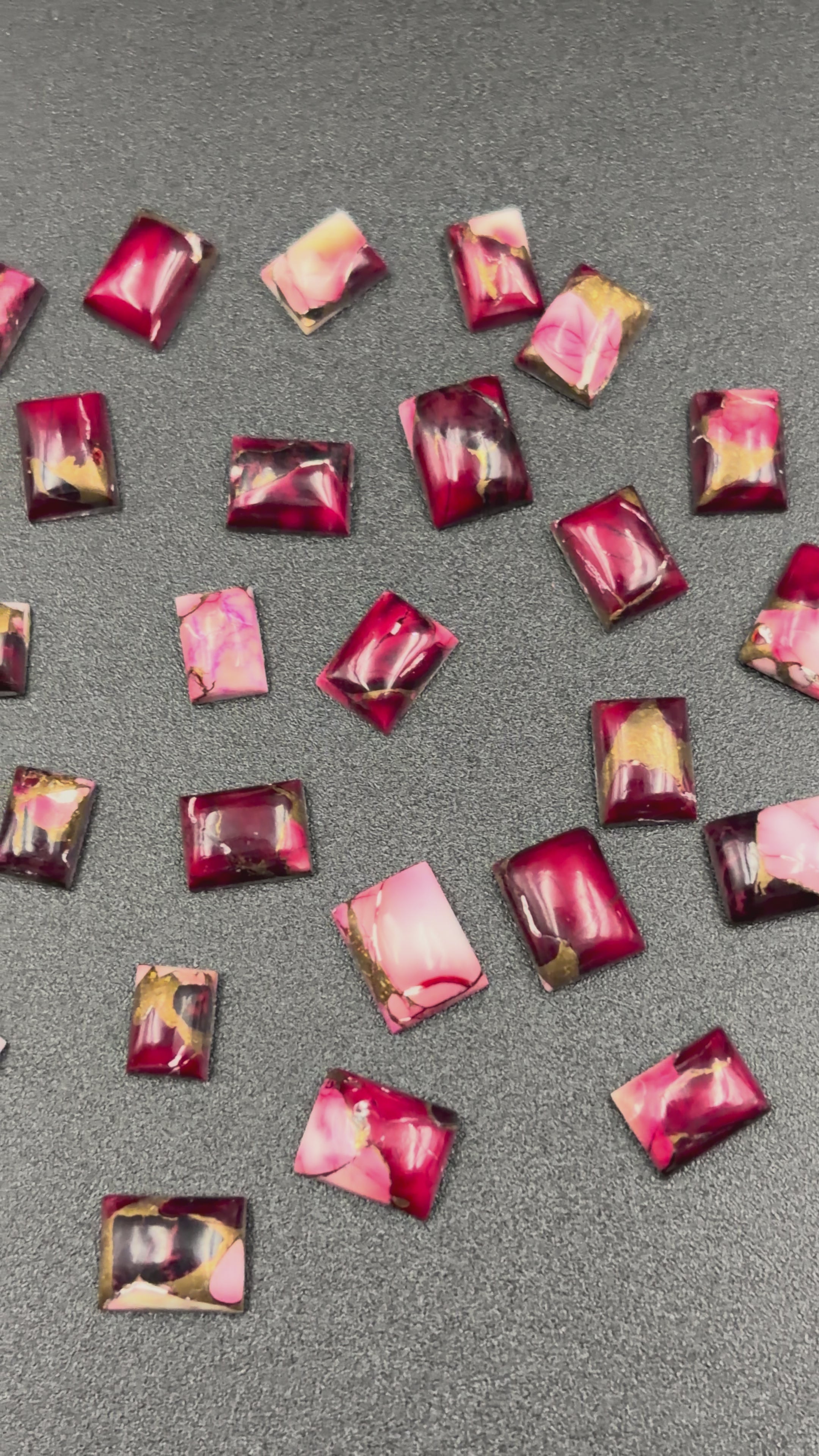 Mohave dahlia rose pink Gemstone AAA+ Quality Handmade Cushion Shape For Jewelry Making