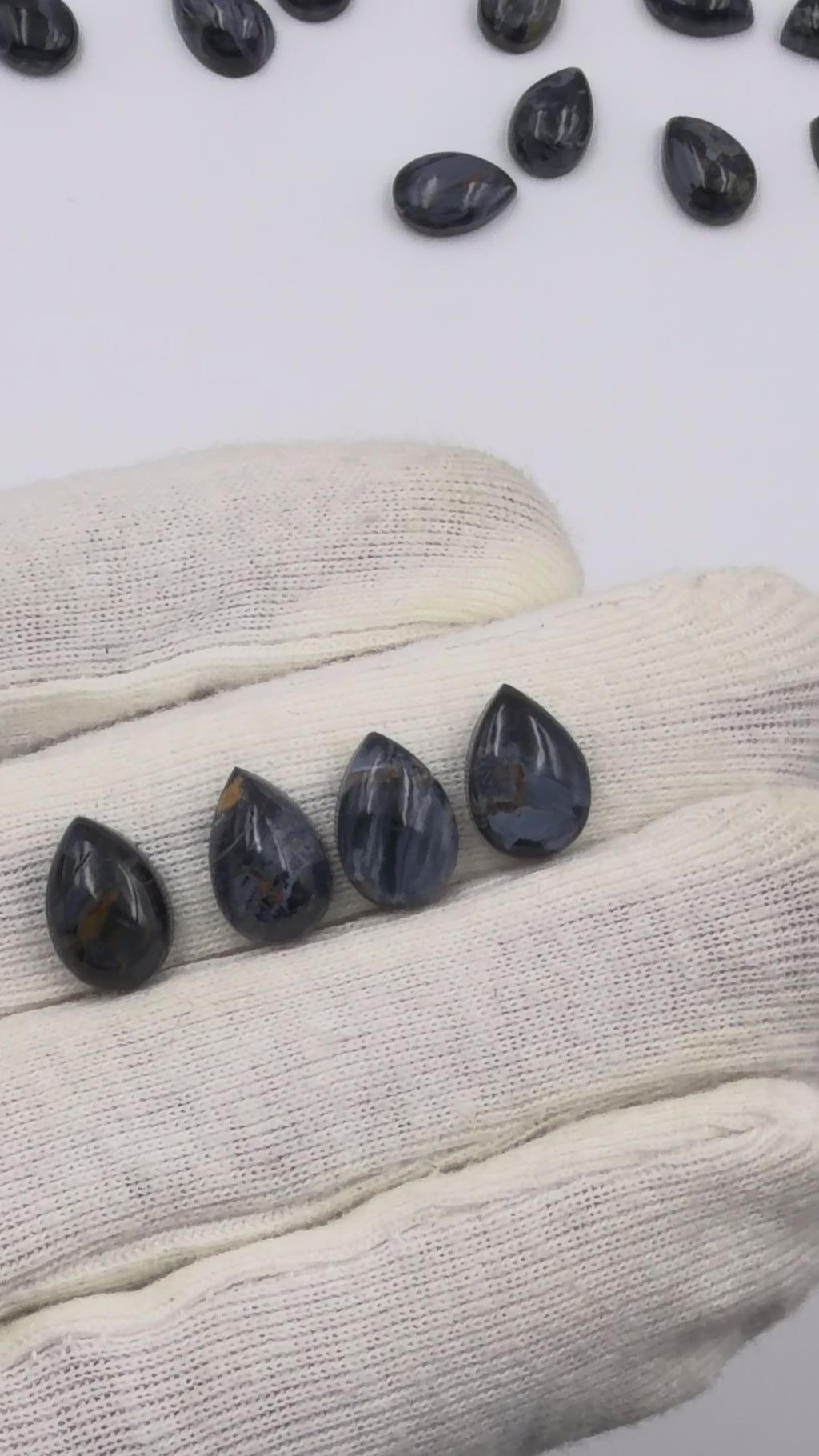 Pietersite Pear/Pan Cabochon Gemstone for Jewelry Making