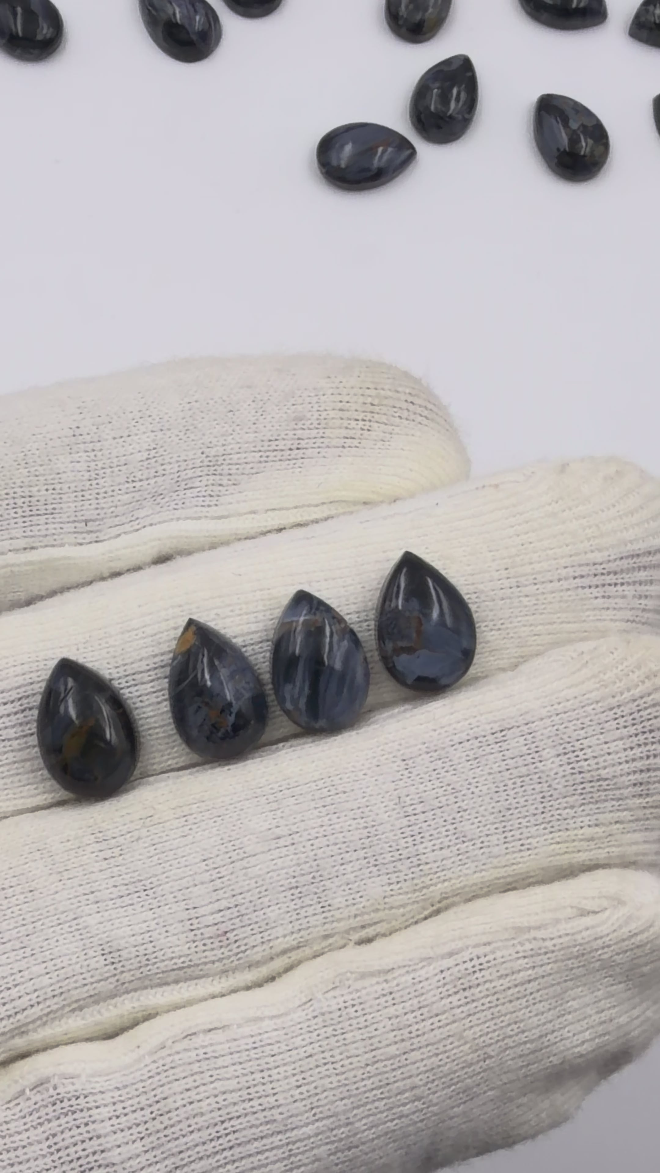Pietersite Pear/Pan Cabochon Gemstone for Jewelry Making